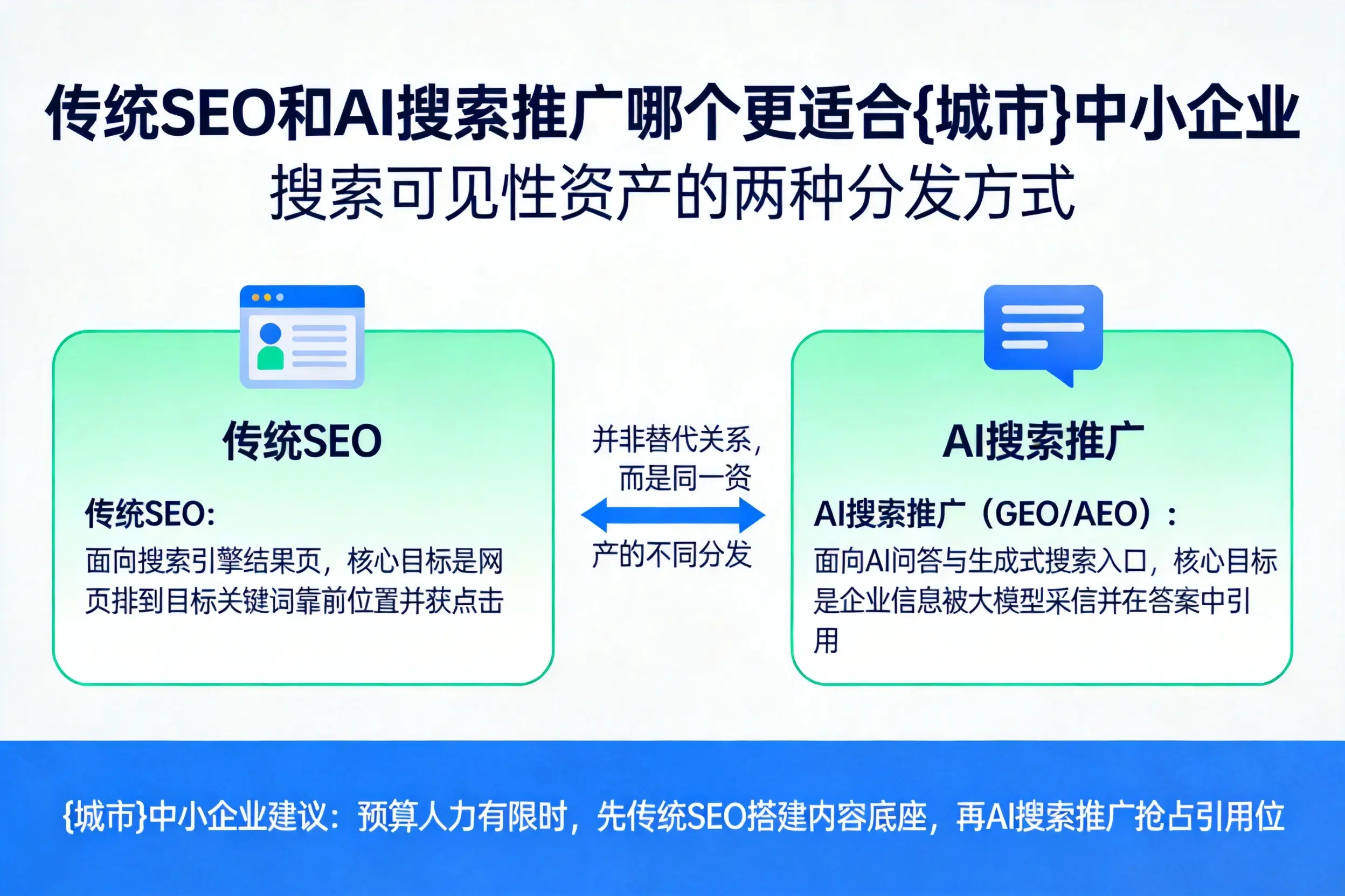 传统SEO和AI搜索推广哪个更适合琼海中小企业
