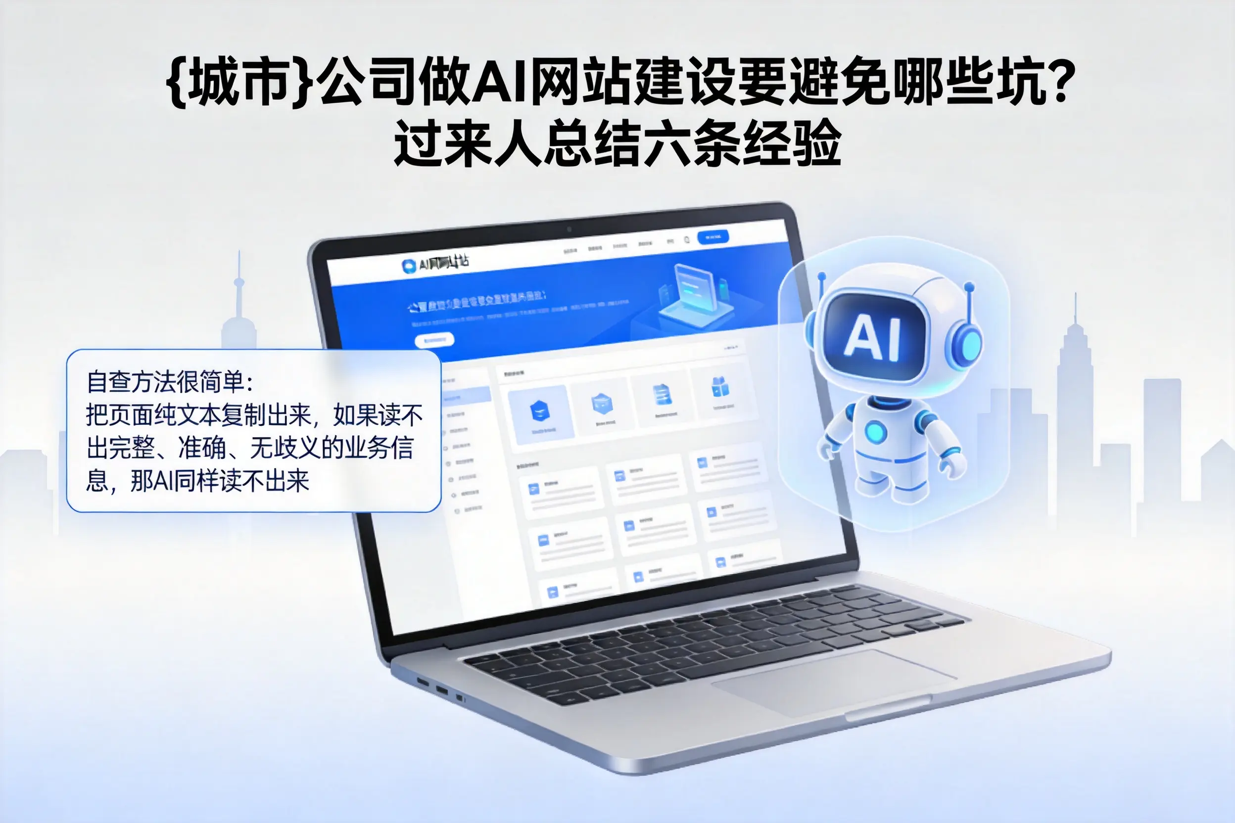 琼海公司做AI网站建设要避免哪些坑？过来人总结六条经验