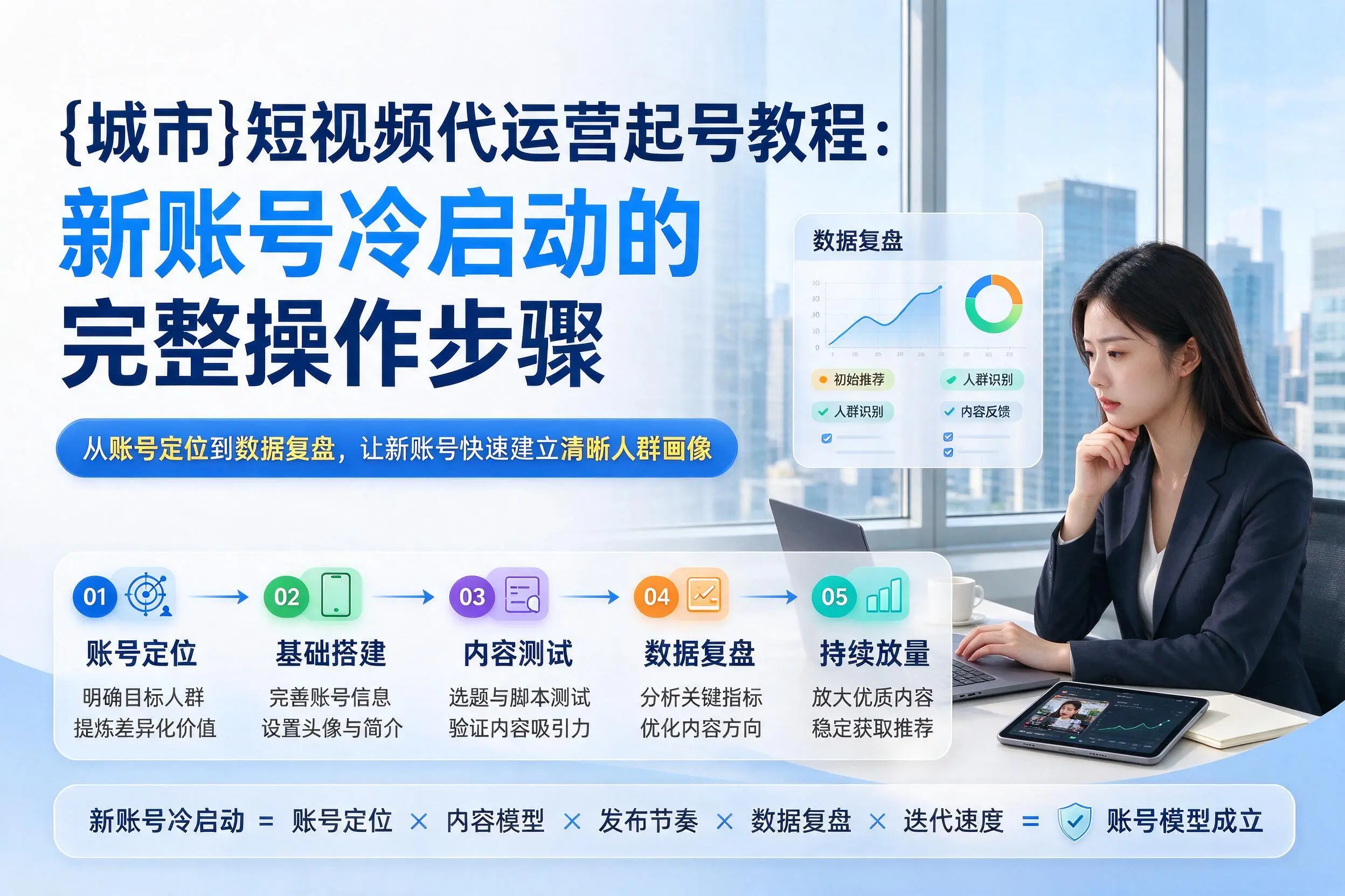 琼海短视频代运营起号教程：新账号冷启动的完整操作步骤