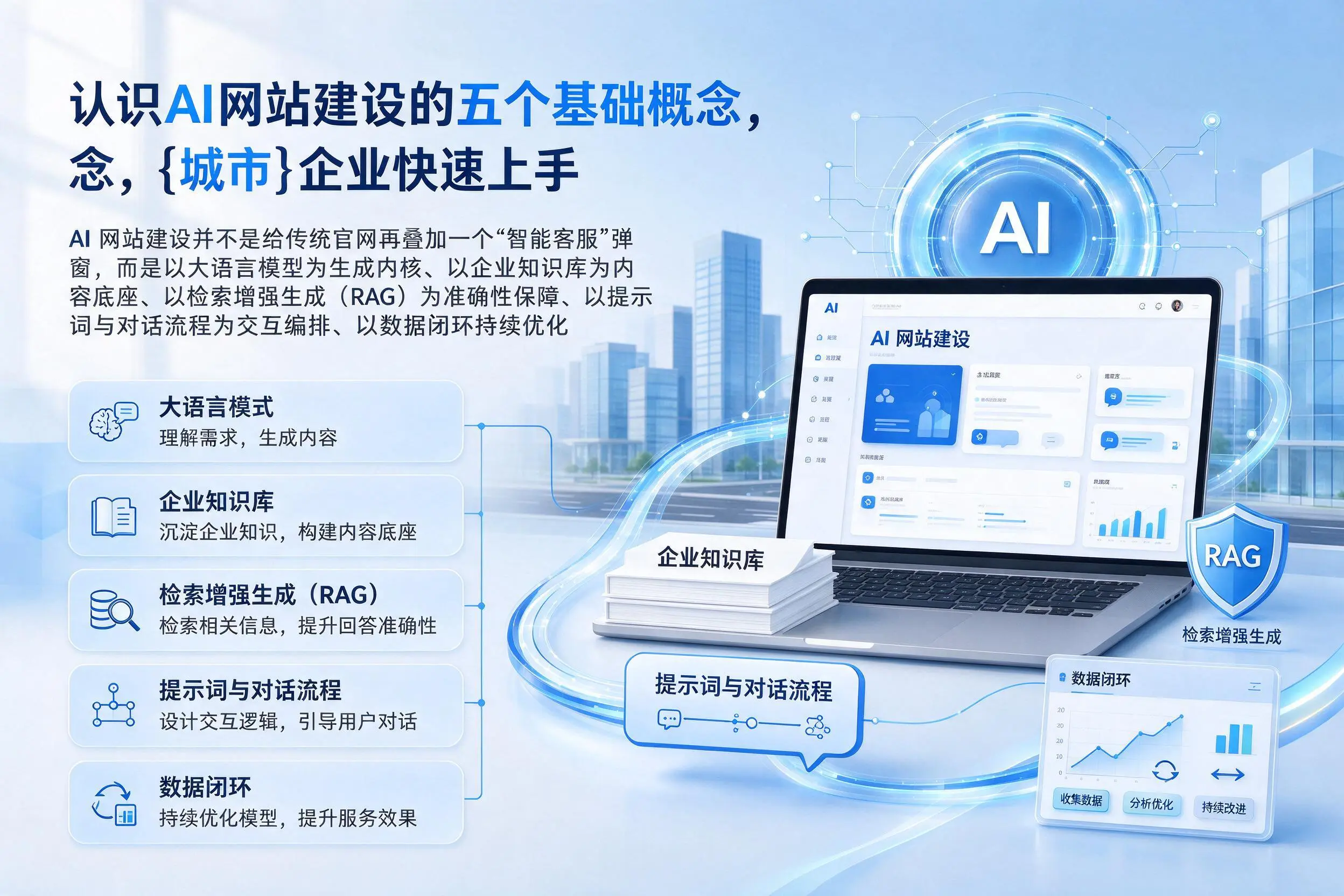 认识AI网站建设的五个基础概念，琼海企业快速上手