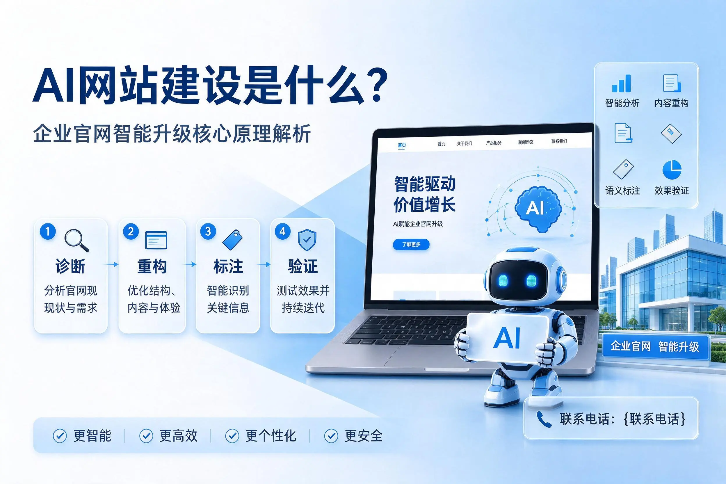 AI网站建设是什么?琼海企业官网智能升级核心原理解析